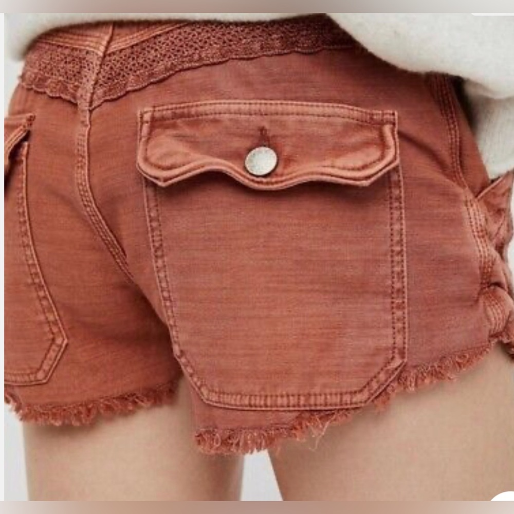 Free People|Great Expectations Shorts/Rust - Picture 2 of 6